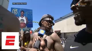 Best moments from Warriors 2018 NBA Championship parade: Swaggy P and Jordan Bell go wild | ESPN