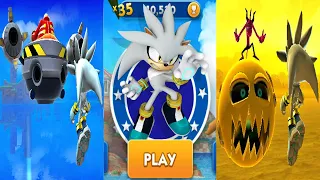 Sonic Dash Silver vs Zazz vs Eggman All Bosses in Sonic Dash All Characters Unlocked All Boss Fights