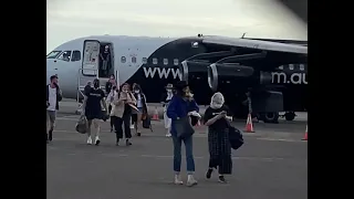 Paul mescal seen getting of a plane in Sydney