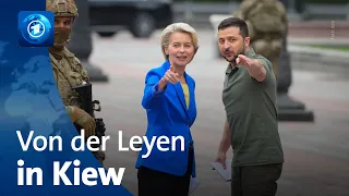 Besuch in Kiew: Von der Leyen sagt Ukraine Unterstützung zu