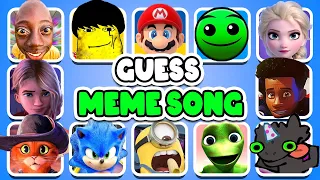 GUESS MEME & WHO'S DANCING ?| Bling Bang Bang Born,TengeTenge, Mario, Elsa, Fire in The hole, Sonic