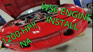 500HP NA LS1 ENGINE INSTALL IN WS6 TRANS AM!