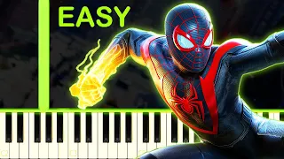 SPIDER-MAN MILES MORALES THEME - EASY Piano Tutorial