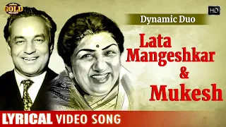 Dynamic Duo Lata Mangeshkar & Mukesh Lyrical Song Video Jukebox - (HD) Hindi Old Bollywood Songs