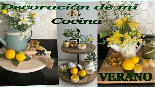 DECORACION DE MI COCINA VERANO/SUMMER KITCHEN DECOR 2022/IDEAS SUPER SENCILLAS