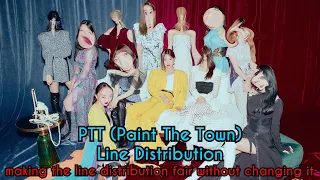 LOONA - PTT (Paint The Town), making the line distribution fair without changing it