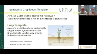 The Agricultural Production Systems sIMulator (APSIM) Webinar 6 February 2020