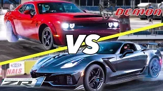 2018 ZR1 vs Demon! | Who is REALLY faster?
