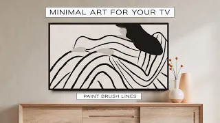 TV Art Screensaver: Minimal, Modern Line Art, Scandinavian Art and TV Background | 4K
