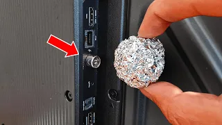 🔥 Insert Aluminum Foil into the TV and watch all channels from around the WORLD in Full HD.