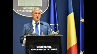 Cătălin Predoiu, ministrul Afacerilor Interne declaraţii live de la sediul M.A.I 28 august 2023