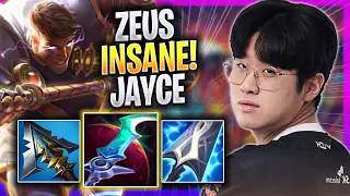 ZEUS IS INSANE WITH JAYCE! - T1 Zeus Plays Jayce TOP vs Irelia! | Season 2023