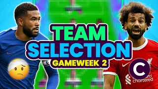 FPL GAMEWEEK 2 TEAM SELECTION | SALAH CAPTAIN? | Fantasy Premier League 2023/24