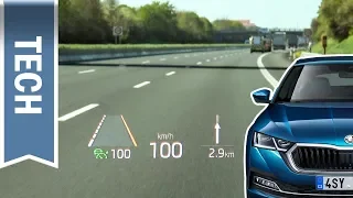 Head-up-Display im Skoda Octavia 2020: Skodas erstes HUD im Test während der Fahrt