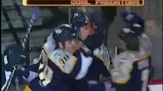 Alex Radulov scores his first NHL goal vs Sharks for Predators (2006)