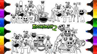 BIG Coloring BOOK / ZOONOMALY 2 / How to Color All New Bosses and Monsters / NCS MUSIC