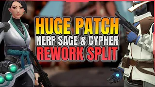 ÉNORME Patch: Nerfs SAGE / CYPHER - Rework Split & Modifs d'armes - Valorant FR