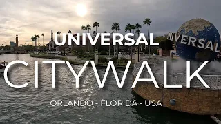 🎇Universal CityWalk Orlando - Full 4K Walking Tour 🌎