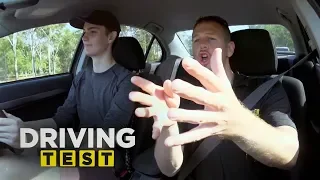 Confident learner shows off terrible driving skills | Driving Test Australia