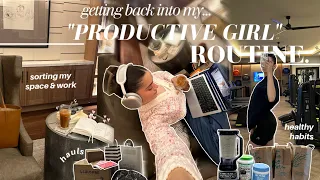 getting back into "productive girl" routine | sorting my life, cleaning, planning sept., hauls, etc!