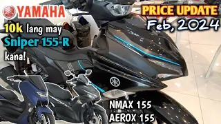 PRICE UPDATE  FEB, 2024 YAMAHA SNIPER155 , MIO AEROX155 , NMAX155 , QUICK REVIEW