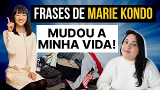 FRASES de MARIE KONDO do Livro A MÁGICA DA ARRUMAÇÃO que MUDARAM a ORGANIZAÇÃO da minha casa!