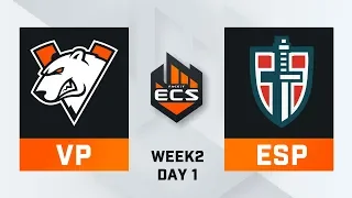 Virtus.Pro vs Espada - Map 1 - Mirage (ECS Season 8 - Week 2 - DAY1)