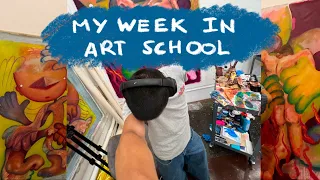 MY WEEK IN ART SCHOOL AT USC ⭐️  an immaculate studio vlog