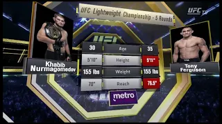 Khabib Nurmagomedov vs  Tony Ferguson: UFC Tale of the Tape