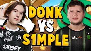 "THE G.O.A.T. VS FUTURE G.O.A.T." 🤯 - donk Takes On Falcons s1mple FPL Showdown! | CS2 POV