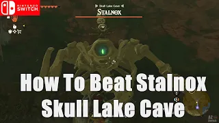 How to Beat Stalnox Skull Lake Cave - Zelda TOTK