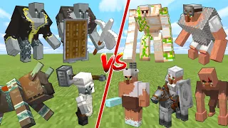 RAID vs VILLAGER in Minecraft Mob Battle