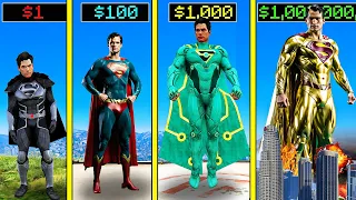 GTA 5 : $1 SUPERMAN to $1,000,000,000 ULTIMATE GOLD SUPERMAN in GTA 5!