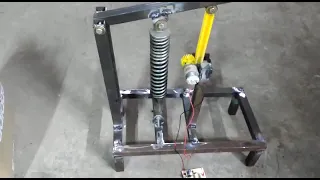 power generation through shock absorber #mechanicalengineering #hardwareprojects #powergeneration