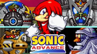 SONIC ADVANCE SERIES - All Bosses (As Knuckles)