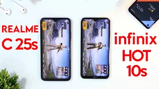 Realme C25s vs infinix Hot 10s || Realme C25s vs infinix Hot 10s Comparison,Camera,Game in Hindi