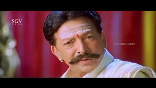 Dr. Vishnuvardhan Requests Meena Not to Leave House Emotional Scene | Simhadriya Simha Movie Scene