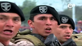 Gran Parada Militar 2015 Chile - Brigada de Operaciones Especiales Lautaro - Los Viejos Estandartes