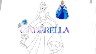 How to draw cinderella #cinderella #cinderelladrawing #drawing #youtubevideo