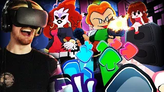 LITERALLY DODGING PICO'S BULLETS IN VR + TAKING ON WEEK 4! | Friday Night Funkin' (VR)