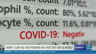 Verify | Can you test positive on a PCR test for 12 weeks?