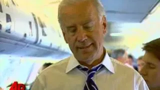 Raw Video: Biden Speaks to Reporters on Plane