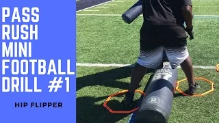 HIP FLIPPER - Pass Rush American Football Drill #1 - Defensive Line Drills