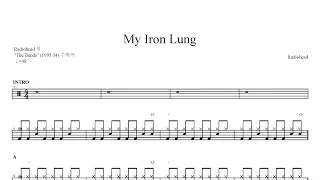 Radiohead - my Iron Lung - Drum Sheet Music 🥁🎵