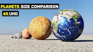 Planet Size Comparison: True Size of the Planets 4k