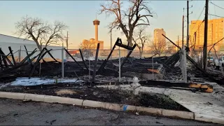 Intense heat from fire that destroyed East Side building damages car, shatters windows