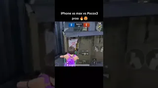 Pubg mobile iPhone xs max vs poco x3 pro