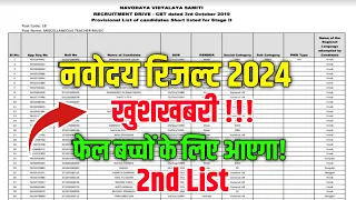 🔴Navodaya Vidyalaya Waiting List 2024 | Navodaya Second List 2024 | Jnv Waiting List 2024 Class 6