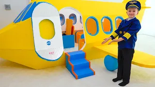 Flugzeug- und Kinderhotel-Challenge mit Vlad und Niki