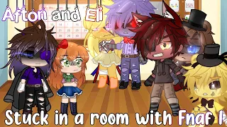 William and Elizabeth stuck in a room for 24 hours with fnaf 1 || Part 1 ||  Gacha club